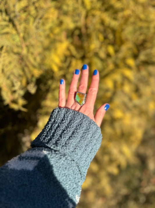 Size 7-7.25 NV shape Pilot Mountain Turquoise Ring