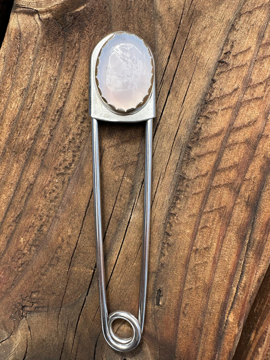 Chalcedony Jumbo Safety Pin