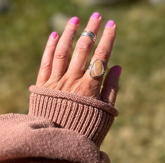 Goldstone Sunstone Ring